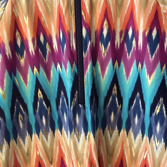 Colorful Geometric Long Sleeve Top from KNOX ROSE-SIZE SMALL - Picture 3 of 10